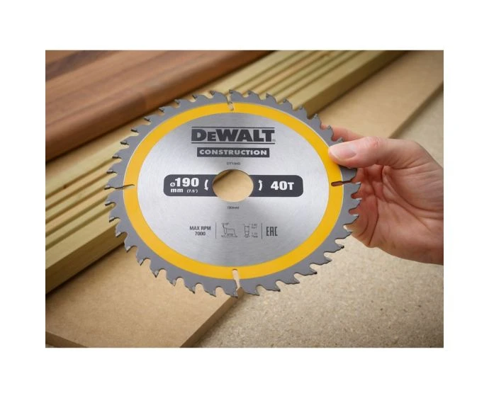 DeWalt DT1945-QZ Circular Saw Blade 190mm x 30mm 40T