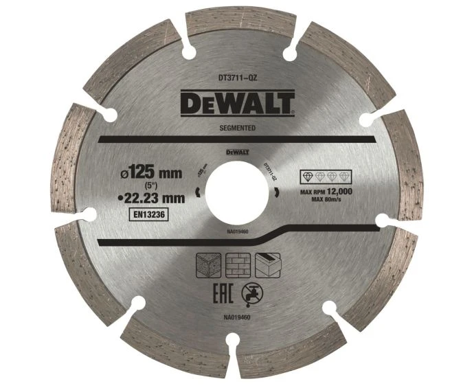 DeWalt DT3711-QZ Universal High Performance 125mm x 22.23mm Diamond Cutting Wheel