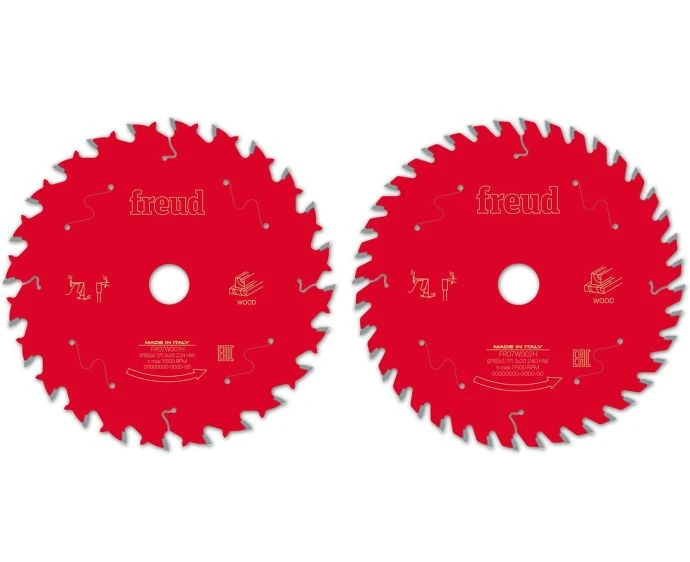 Freud F03FS09892 2 Piece Wood Circular Saw Blade Twin Set 165mm x 20mm x 24T & 40T