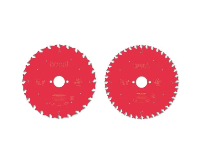 Freud F03FS09893 Wood Circular Saw Blade Twin Set 190mm x 30mm x 24T & 40T