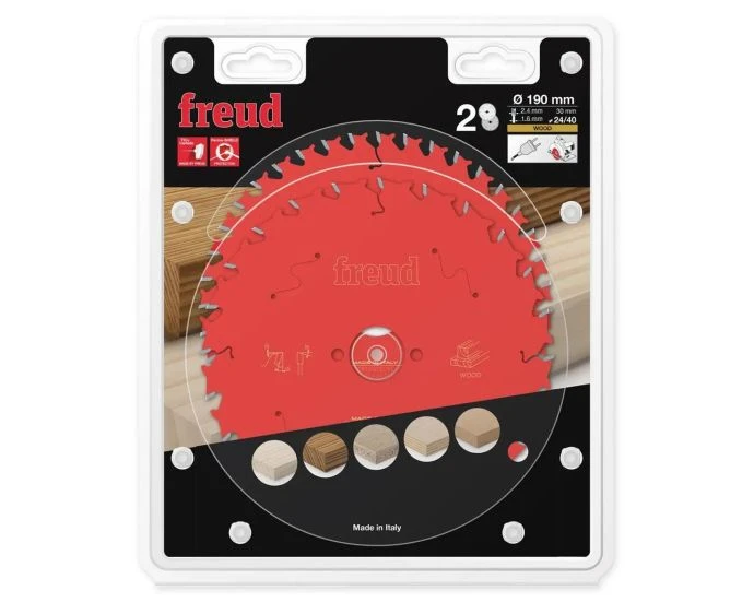 Freud F03FS09893 Wood Circular Saw Blade Twin Set 190mm x 30mm x 24T & 40T
