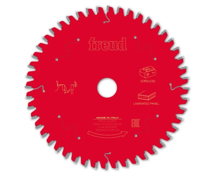 Freud Circular Saw Blade For Panel 165mm x 20mm x 1.2mm 48T | F03FS10076