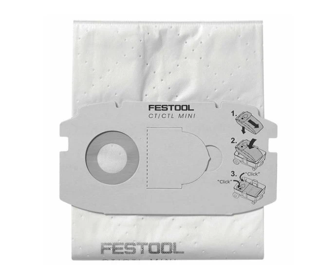 Festool SC FIS-CT MIDI/5 Vacuum Filter Bags Pack of 5 | 498411