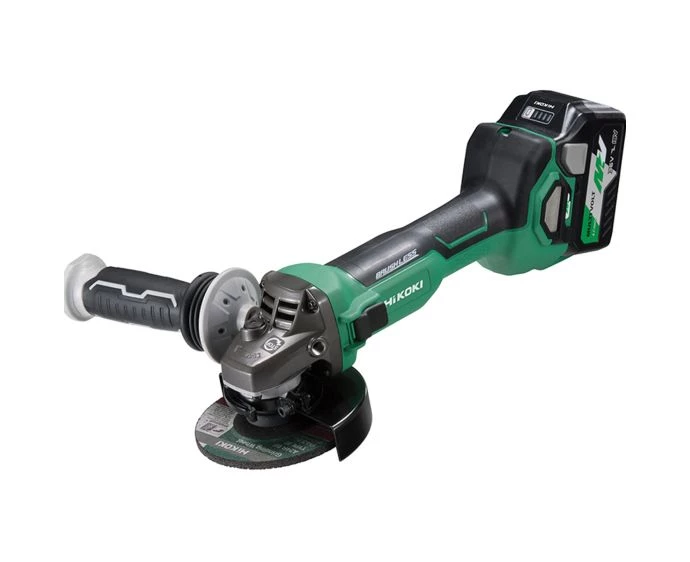 HiKOKI HIKG3612DAJR 36V Multivolt Cordless 115mm Angle Grinder With  2 x 2.5Ah Batteries, Charger & Case | G3612DA/JRZ