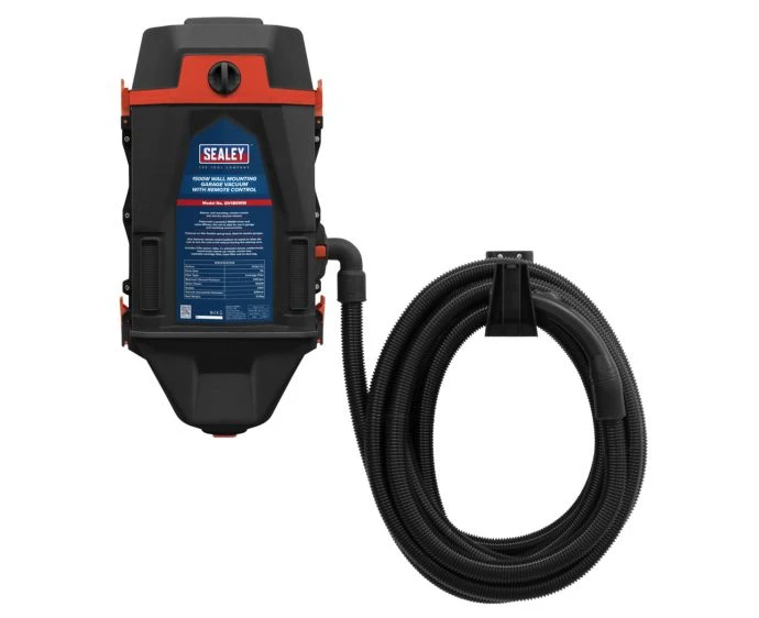 Sealey Garage Vacuum 1500W with Remote Control - Wall Mounting | GV180WM