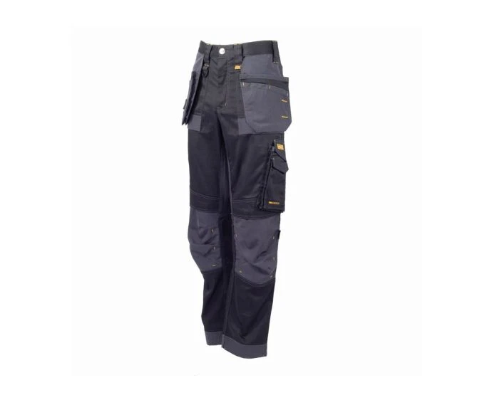 DeWalt Harrison Regular Fit Stretch Work Trousers Black / Grey - W30" L29"