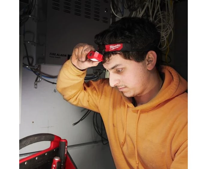 Milwaukee HL2-LED 350LM Alkaline Slim Headlamp With 3 x AAA Batteries| 4933471286