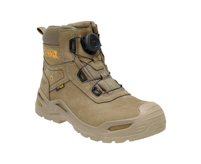 DeWalt Lander BOA Waterproof Nubuck Leather Safety Work Boots Stone – Size 10