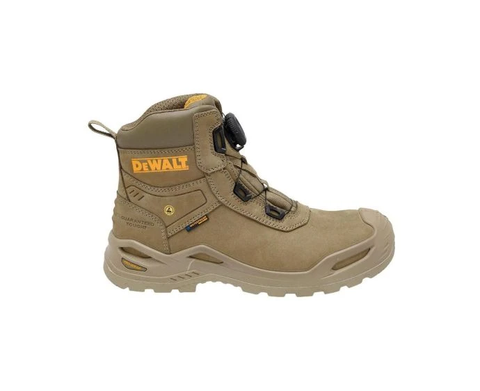 DeWalt Lander BOA Waterproof Nubuck Leather Safety Work Boots Stone – UK Size 7
