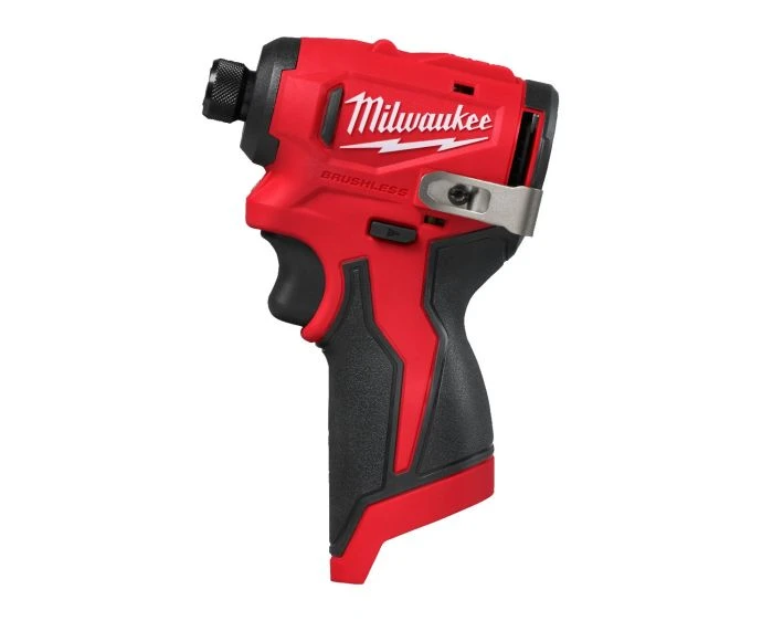 Milwaukee M12BLPP2B-422B 12V Cordless Brushless Percussion Drill & Impact Driver Twin Pack With 1 x 2.0Ah Battery, 1 x 4.0Ah Battery, Charger & Bag