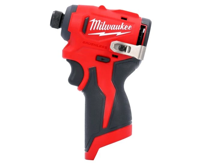 Milwaukee M12BLIDRC-202C M12 12V Cordless Brushless Compact Impact Driver With 2 x 2.0Ah Batteries, Charger and Case