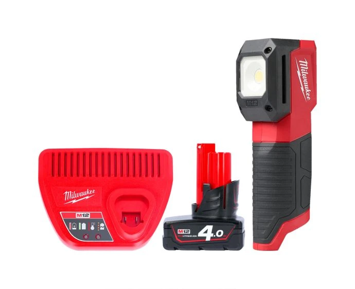 Milwaukee M12CML-401 M12 Cordless Colour Matching Light With 1 x 4.0Ah Battery & Charger