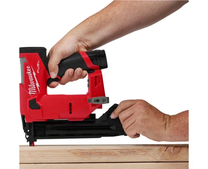 Milwaukee M18FNCS18GS-202X 18V FUEL Cordless Brushless Narrow Crown Stapler With 2 x 2.0Ah Batteries, Charger & Case