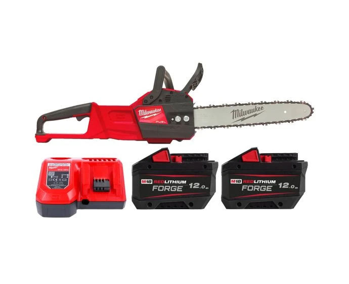 Milwaukee M18FCHS35-122 18V Cordless FUEL 35cm Chainsaw With 2 x 12.0Ah Batteries & Charger