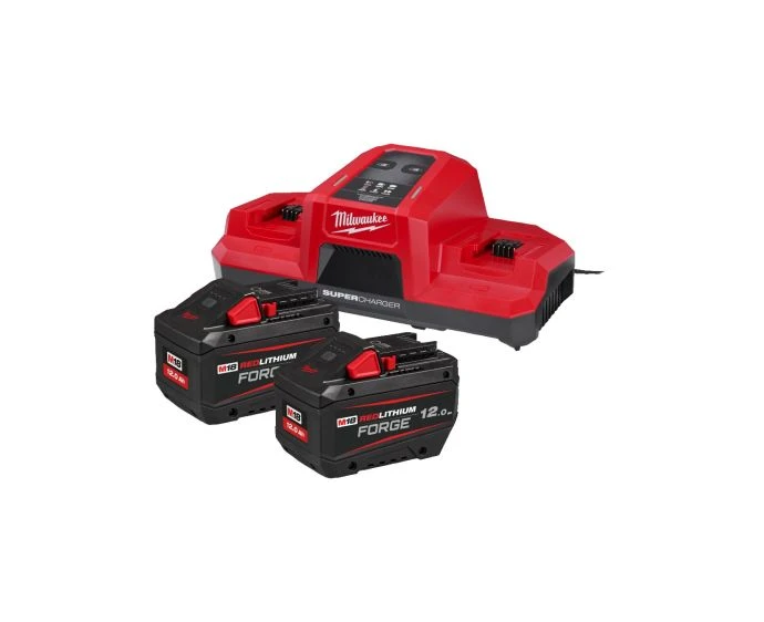 Milwaukee M18FORGENRG-122 18V Forge Battery Charger Kit 2 x 12.0Ah Batteries & Charger