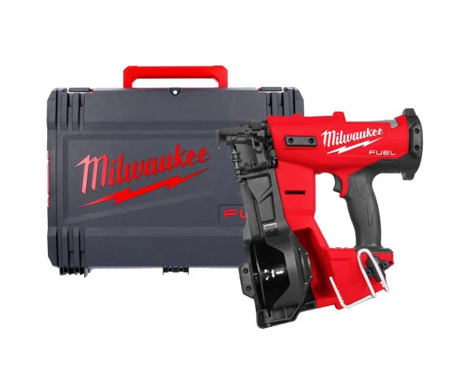 Milwaukee M18FRCN45-0X M18 FUEL Cordless Brushless Roofing Coil Nailer With Carry Case