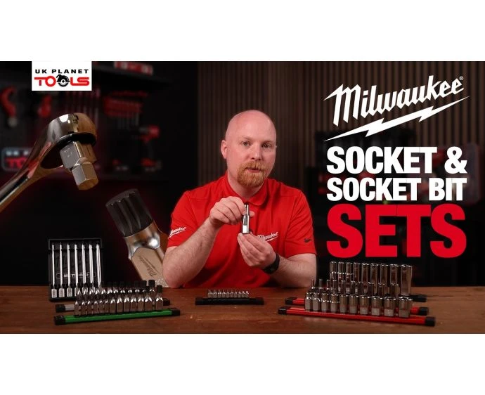 Milwaukee 4932480853 10 Piece 1/2" Driver Metric Hex Bit Socket Set
