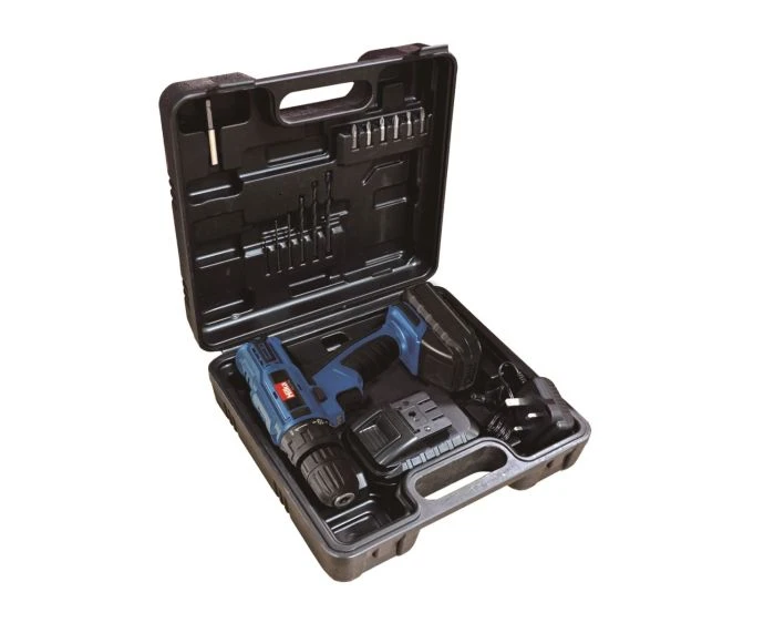 Hilka 18V Li-ion Cordless Drill/Driver With 2 x Batteries, Charger & Carry Case | PTLCD1802