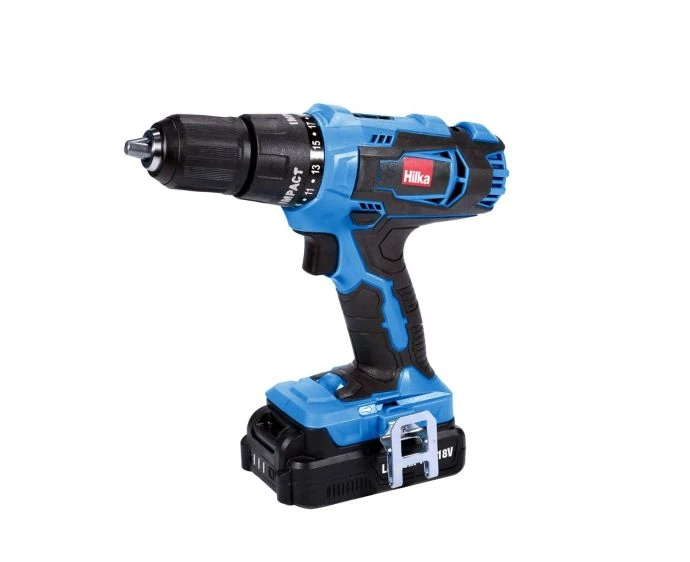 Hilka 18V Li-ion Cordless Hammer Drill With 1 x Battery Charger & Carry Case | PTLCHD18