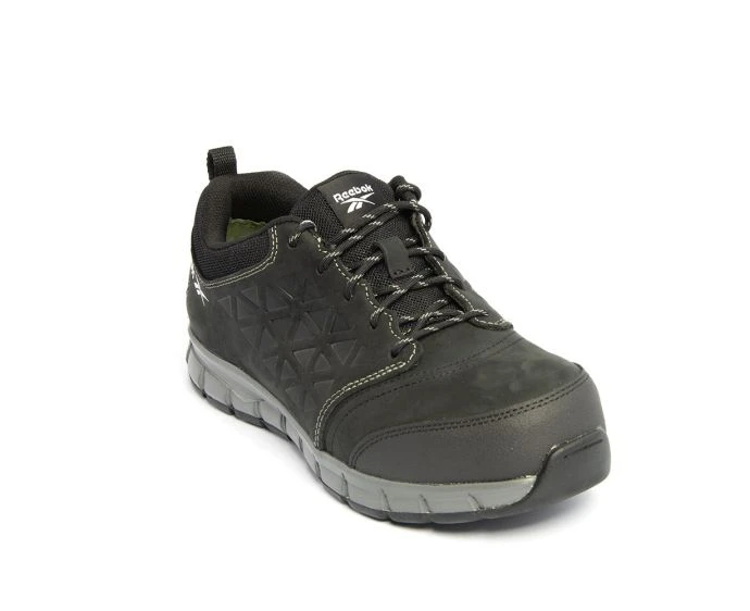Reebok Excel Light Composite Midsole Alloy Toe Cap Anti Static S3 Black Safety Trainer - Size 5 | R1036BK050