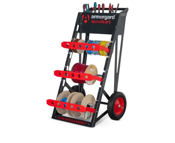 Armorgard SPK2 SpoolKart Reel Cart With Wheels - 740x840x1365mm | SPK2