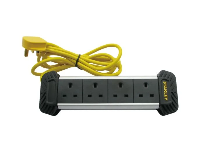 Stanley 4-Gang + 2 USB Powerboard with Cable Management 3m