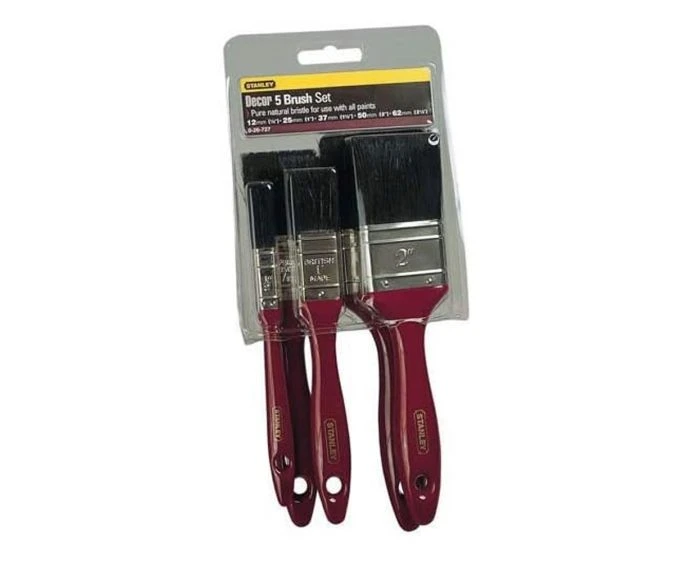 STANLEY® Decor Paint Brush Set of 5 - 12, 25, 37, 50 + 62mm STPPIS5Z