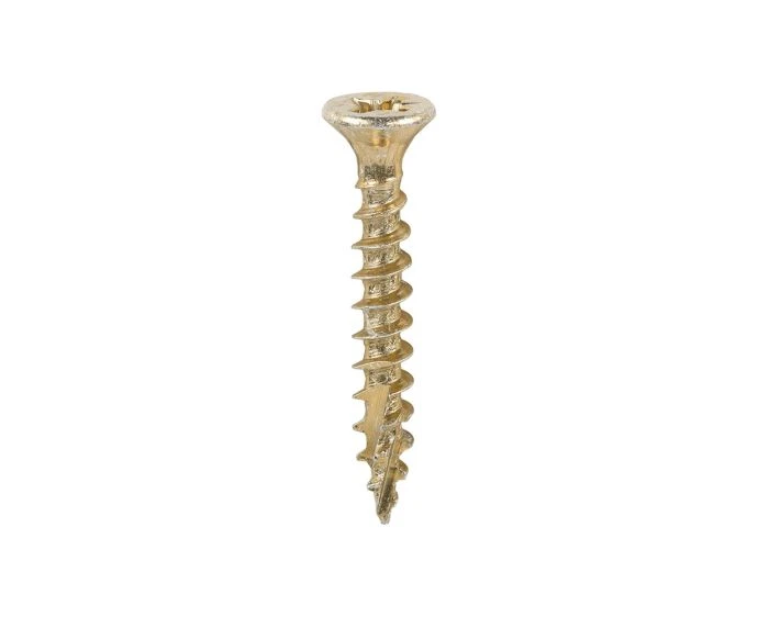 TIMCO C2 Strong-Fix Multi-Purpose Premium Countersunk Gold Woodscrews - 3.5 x 25 - Pack of 200 Pieces | B2604