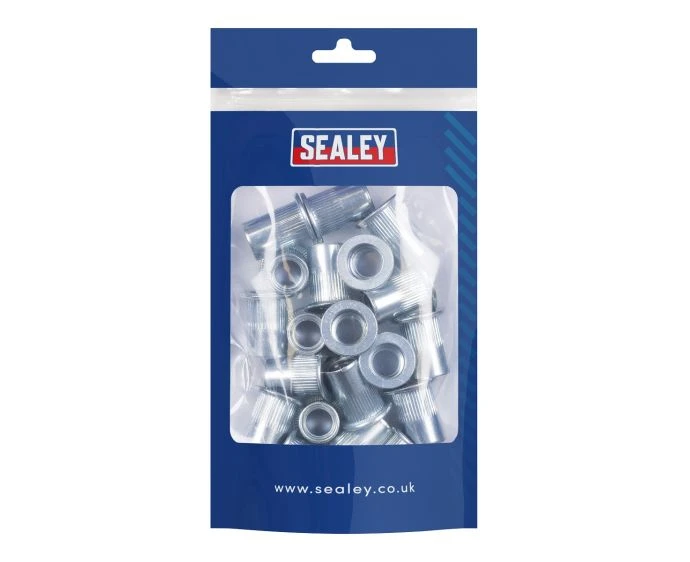 Sealey Splined Threaded Insert (Rivet Nut ) M12 - 25 Pieces | TISM12