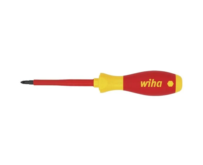 Wiha SoftFinish® Electric Insulated Phillips Screwdriver PH1 x 80mm VDE 1000V | WHA-00847