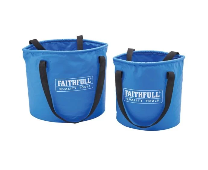Faithfull XMS25BUCKET 12L & 20L Collapsible Bucket Pack