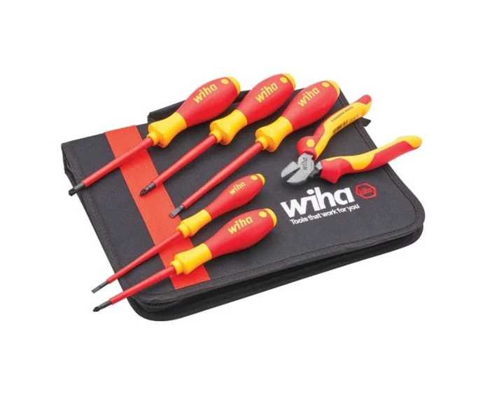 Wiha XMS25VDESET Electrician's VDE Screwdriver & Plier Set